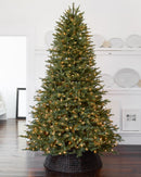 Cache-pé de sapin de Noël en osier