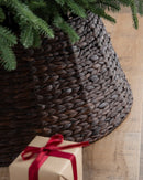 Cache-pé de sapin de Noël en osier